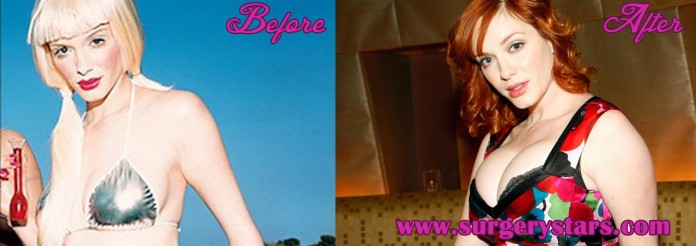 christina hendricks Bra Size Before and After Photos