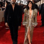Kim Kadarshian and Kanye West Grammys 2015
